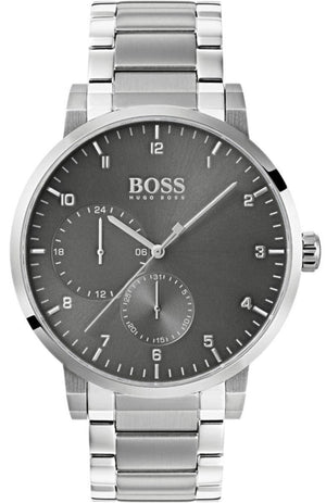 Buy Shop Hugo Boss Oxygen Grey Dial Silver Steel Strap Watch for Men - 1513596 USA Online