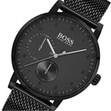 Buy Shop Hugo Boss Oxygen Black Dial Black Mesh Bracelet Watch for Men - 1513636 USA Online