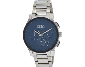 Buy Shop Hugo Boss Peak Chronograph Blue Dial Silver Steel Strap Watch for Men - 1513763 USA Online