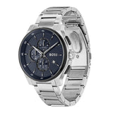 Buy Shop Hugo Boss Peak 2.0 Chronograph Blue Dial SIlver Steel Strap Watch for Men - 1514189 USA Online