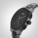 Buy Shop Hugo Boss Peak Black Dial Black Steel Strap Watch for Men - 1513814 USA Online