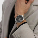 Buy Shop Hugo Boss Peak Chronograph Black Dial Silver Steel Strap Watch for Men - 1514191 USA Online
