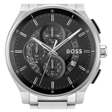 Buy Shop Hugo Boss Peak Chronograph Black Dial Silver Steel Strap Watch for Men - 1514191 USA Online