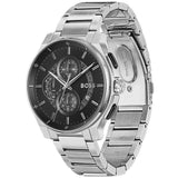Buy Shop Hugo Boss Peak Chronograph Black Dial Silver Steel Strap Watch for Men - 1514191 USA Online