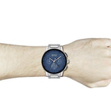 Buy Shop Hugo Boss Peak Chronograph Blue Dial Silver Steel Strap Watch for Men - 1513763 USA Online