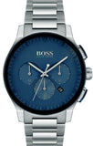 Buy Shop Hugo Boss Peak Chronograph Blue Dial Silver Steel Strap Watch for Men - 1513763 USA Online