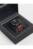 Buy Shop Hugo Boss Pilot Black Dial Brown Leather Strap Watch for Men - 1513851 USA Online