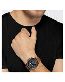 Buy Shop Hugo Boss Pilot Black Dial Brown Leather Strap Watch for Men - 1513851 USA Online