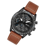 Buy Shop Hugo Boss Pilot Black Dial Brown Leather Strap Watch for Men - 1513851 USA Online