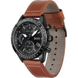 Buy Shop Hugo Boss Pilot Black Dial Brown Leather Strap Watch for Men - 1513851 USA Online