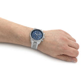 Buy Shop Hugo Boss Pilot Blue Dial Silver Steel Strap Watch for Men - 1513850 USA Online