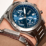 Buy Shop Hugo Boss Pilot Blue Dial Silver Steel Strap Watch for Men - 1513850 USA Online