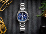 Buy Shop Hugo Boss Pilot Blue Dial Silver Steel Strap Watch for Men - 1513850 USA Online