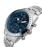 Buy Shop Hugo Boss Pilot Blue Dial Silver Steel Strap Watch for Men - 1513850 USA Online