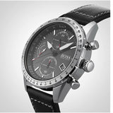 Buy Shop Hugo Boss Pilot Edition Black Dial Black Leather Strap Watch for Men - 1513853 USA Online