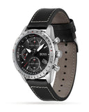 Buy Shop Hugo Boss Pilot Edition Black Dial Black Leather Strap Watch for Men - 1513853 USA Online