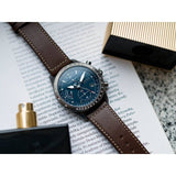 Buy Shop Hugo Boss Pilot Edition Blue Dial Brown Leather Strap Watch for Men - 1513852 USA Online