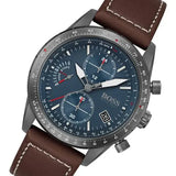 Buy Shop Hugo Boss Pilot Edition Blue Dial Brown Leather Strap Watch for Men - 1513852 USA Online