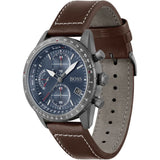 Buy Shop Hugo Boss Pilot Edition Blue Dial Brown Leather Strap Watch for Men - 1513852 USA Online