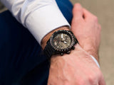 Buy Shop Hugo Boss Pilot Edition Chronograph Black Dial Black Steel Strap Watch for Men - 1513854 USA Online