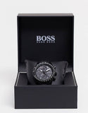 Buy Shop Hugo Boss Pilot Edition Chronograph Black Dial Black Steel Strap Watch for Men - 1513854 USA Online