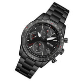 Buy Shop Hugo Boss Pilot Edition Chronograph Black Dial Black Steel Strap Watch for Men - 1513854 USA Online