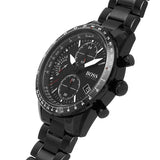 Buy Shop Hugo Boss Pilot Edition Chronograph Black Dial Black Steel Strap Watch for Men - 1513854 USA Online