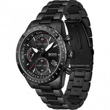 Buy Shop Hugo Boss Pilot Edition Chronograph Black Dial Black Steel Strap Watch for Men - 1513854 USA Online