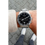 Buy Shop Hugo Boss Pioneer Black Dial Silver Steel Strap Watch for Men - 1513712 USA Online