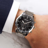 Buy Shop Hugo Boss Pioneer Black Dial Silver Steel Strap Watch for Men - 1513712 USA Online