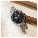 Buy Shop Hugo Boss Pioneer Black Dial Silver Steel Strap Watch for Men - 1513712 USA Online