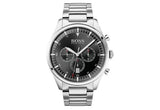 Buy Shop Hugo Boss Pioneer Black Dial Silver Steel Strap Watch for Men - 1513712 USA Online