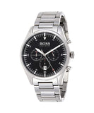 Buy Shop Hugo Boss Pioneer Black Dial Silver Steel Strap Watch for Men - 1513712 USA Online