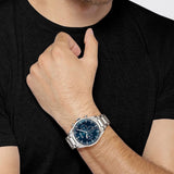 Buy Shop Hugo Boss Pioneer Blue Dial Silver Steel Strap Watch for Men - 1513713 USA Online
