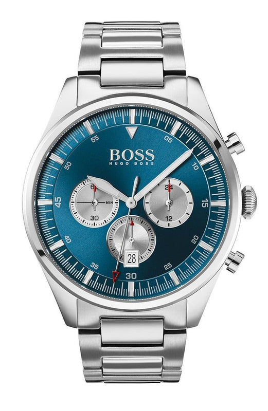 Buy Shop Hugo Boss Pioneer Blue Dial Silver Steel Strap Watch for Men - 1513713 USA Online