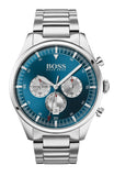 Buy Shop Hugo Boss Pioneer Blue Dial Silver Steel Strap Watch for Men - 1513713 USA Online