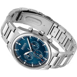 Buy Shop Hugo Boss Pioneer Blue Dial Silver Steel Strap Watch for Men - 1513867 USA Online