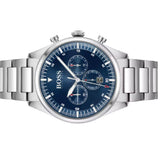Buy Shop Hugo Boss Pioneer Blue Dial Silver Steel Strap Watch for Men - 1513867 USA Online