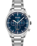 Buy Shop Hugo Boss Pioneer Blue Dial Silver Steel Strap Watch for Men - 1513867 USA Online