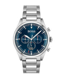 Buy Shop Hugo Boss Pioneer Blue Dial Silver Steel Strap Watch for Men - 1513867 USA Online