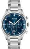 Buy Shop Hugo Boss Pioneer Blue Dial Silver Steel Strap Watch for Men - 1513867 USA Online