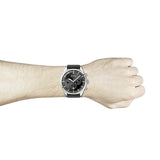 Buy Shop Hugo Boss Pioneer Chronograph Black Dial Black Leather Strap Watch For Men - 1513708 USA Online