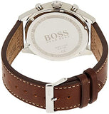 Buy Shop Hugo Boss Pioneer Chronograph Blue Dial Brown Leather Strap Watch For Men - 1513709 USA Online