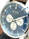 Buy Shop Hugo Boss Pioneer Chronograph Blue Dial Brown Leather Strap Watch For Men - 1513709 USA Online