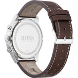 Buy Shop Hugo Boss Pioneer Chronograph Blue Dial Brown Leather Strap Watch For Men - 1513709 USA Online