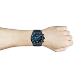 Buy Shop Hugo Boss Pioneer Quartz Blue Dial Blue Leather Strap Watch For Men - 1513711 USA Online