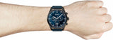 Buy Shop Hugo Boss Pioneer Quartz Blue Dial Blue Leather Strap Watch For Men - 1513711 USA Online
