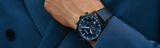 Buy Shop Hugo Boss Pioneer Quartz Blue Dial Blue Leather Strap Watch For Men - 1513711 USA Online
