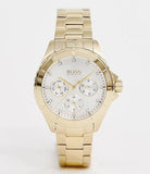 Buy Shop Hugo Boss Premiere White Dial Gold Steel Strap Watch for Women - 1502445 USA Online