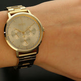 Buy Shop Hugo Boss Prima Gold Dial Gold Steel Strap Watch for Women - 1502572 USA Online